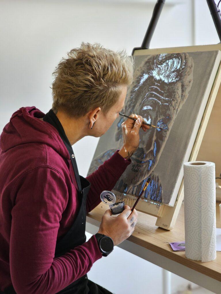portret schilderen vullow