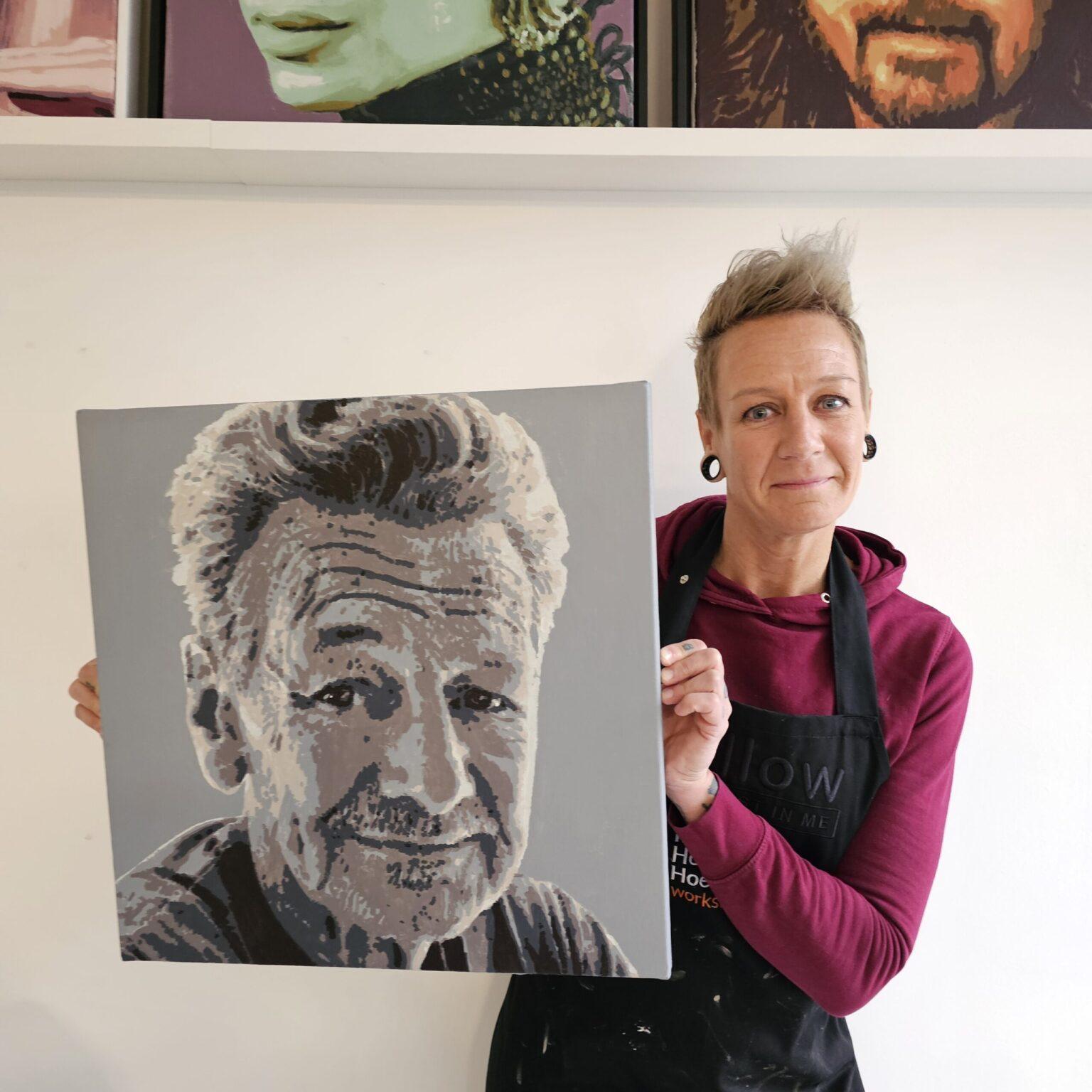 portret schilderen - schilder je vader