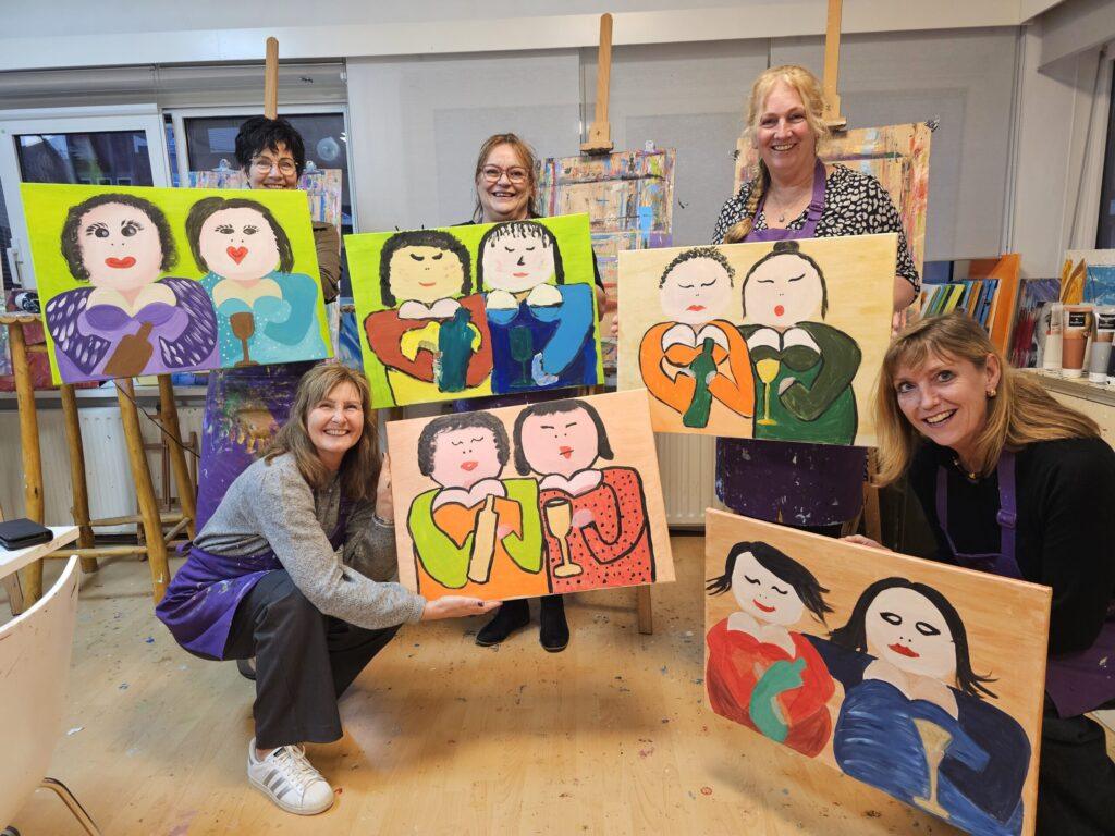 dikke dames schilderen