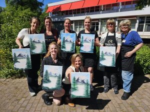 Bob Ross bedrijfsuitje