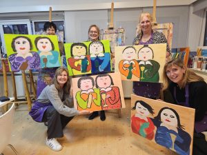 dikke dames schilderen